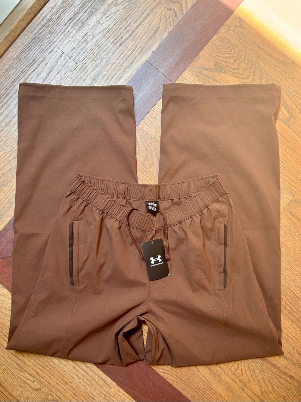 Under Armour Women’s Brown Unstoppable Woven Sz Small Performance Pants NWT - Picture 2 of 7